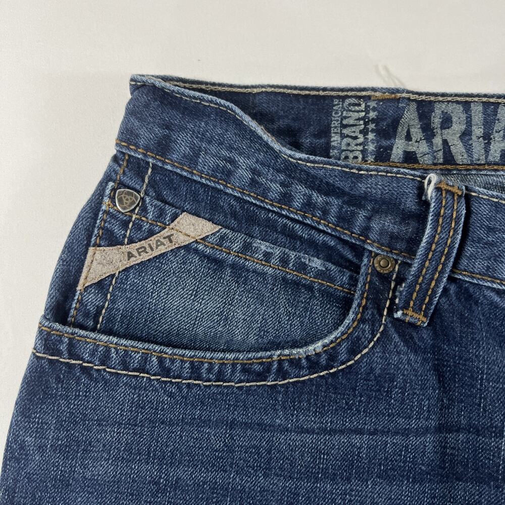Ariat Jeans Mens 36X30 Blue M2 Relaxed Boot Cut Workwear Western Rodeo - Picture 3 of 10